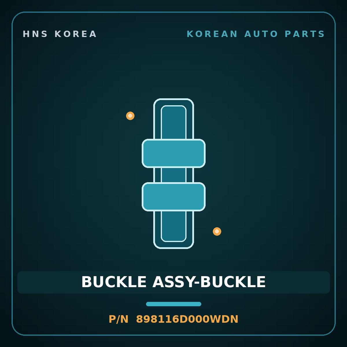 Genuine Mobis BUCKLE ASSY-BUCKLE 898116D000WDN for Pavise 2019 HNS Parts Korea