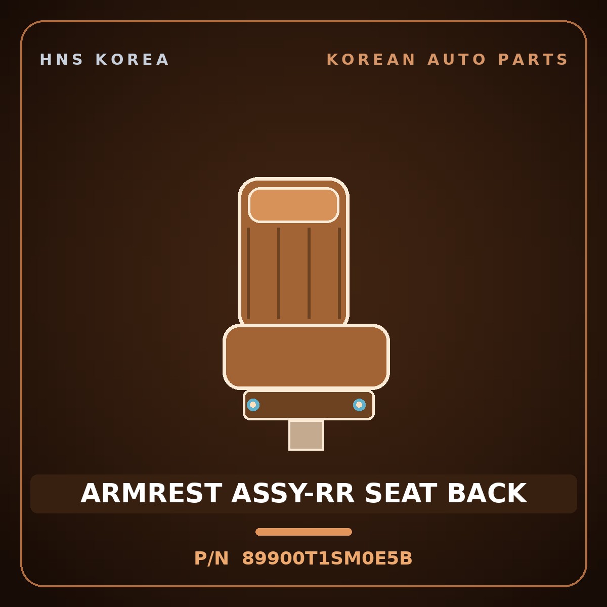 Genuine Mobis ARMREST ASSY-RR SEAT BACK 89900T1SM0E5B for G80 2023 HNS Parts Korea
