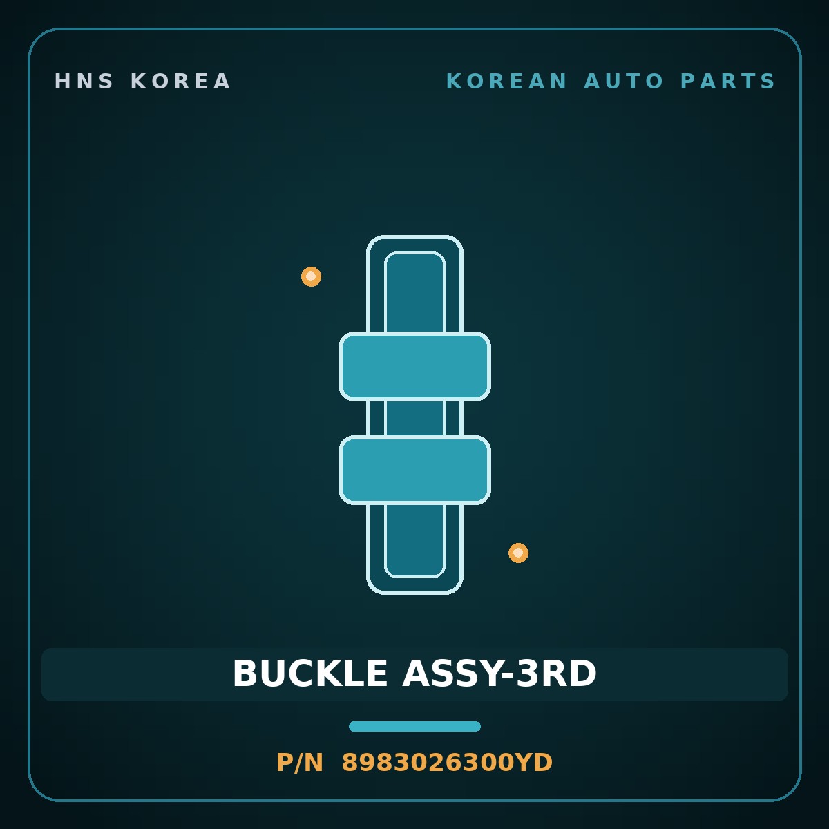 Genuine Mobis BUCKLE ASSY-3RD 8983026300YD for Santa Fe 2000 HNS Parts Korea