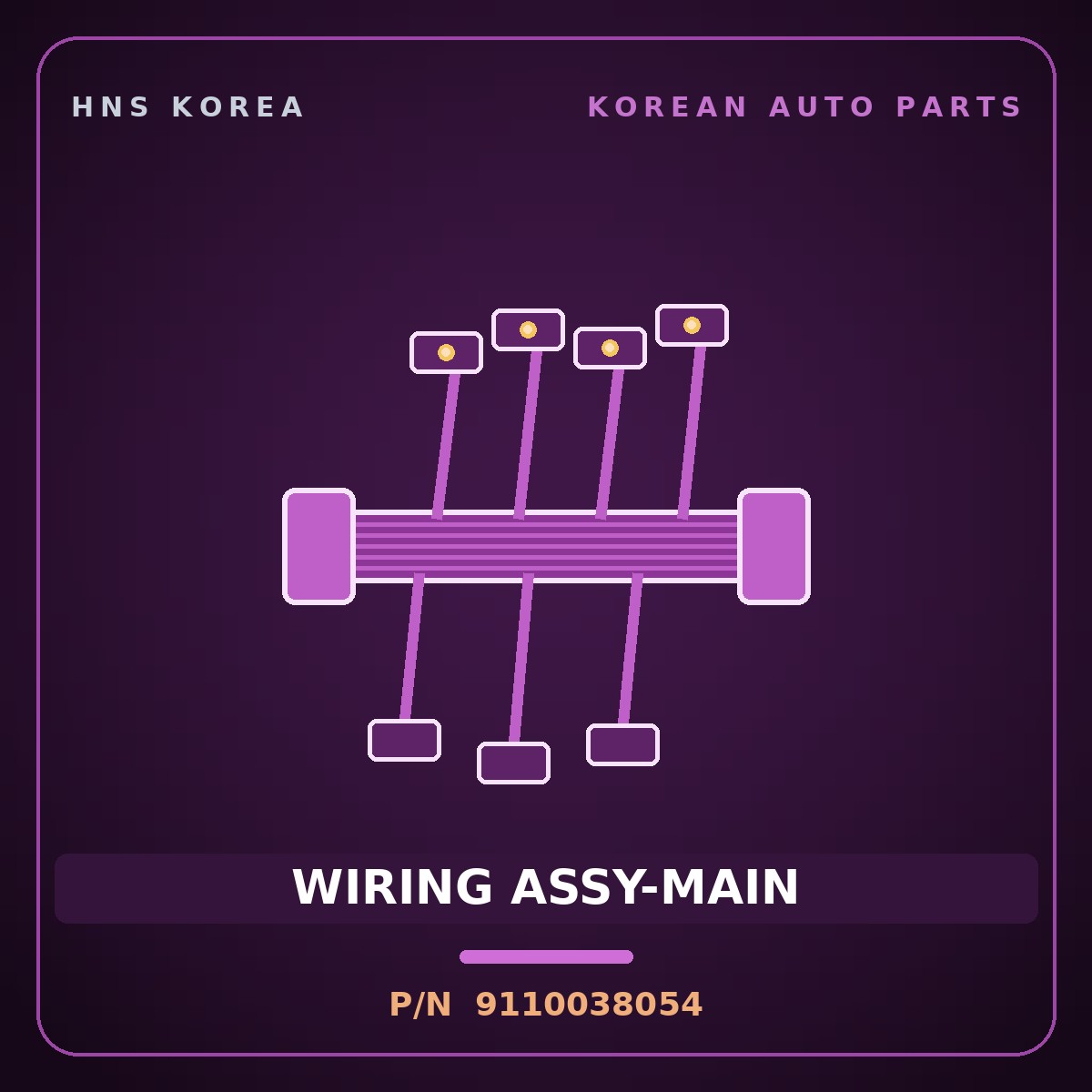 Genuine Mobis WIRING ASSY-MAIN 9110038054 for Sonata 1999 HNS Parts Korea