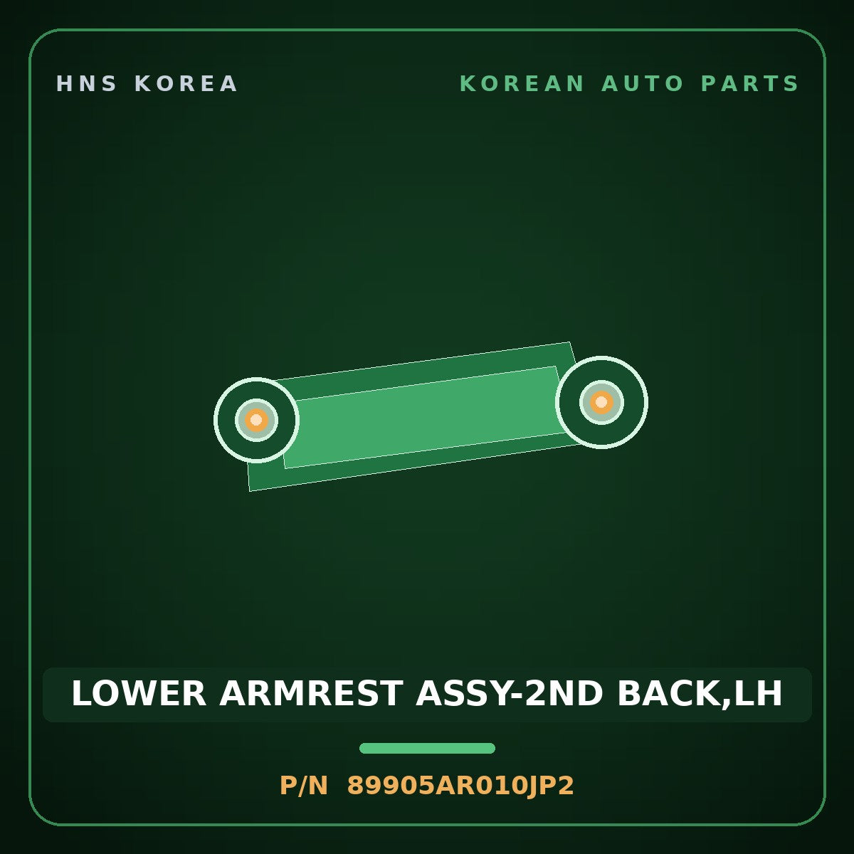 Genuine Mobis LOWER ARMREST ASSY-2ND BACK,LH 89905AR010JP2 for Genesis GV70 2021 HNS Parts Korea