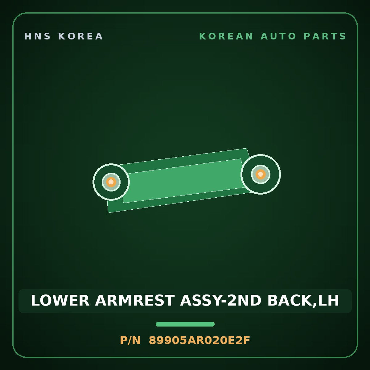 Genuine Mobis LOWER ARMREST ASSY-2ND BACK,LH 89905AR020E2F for Genesis GV70 2022 HNS Parts Korea
