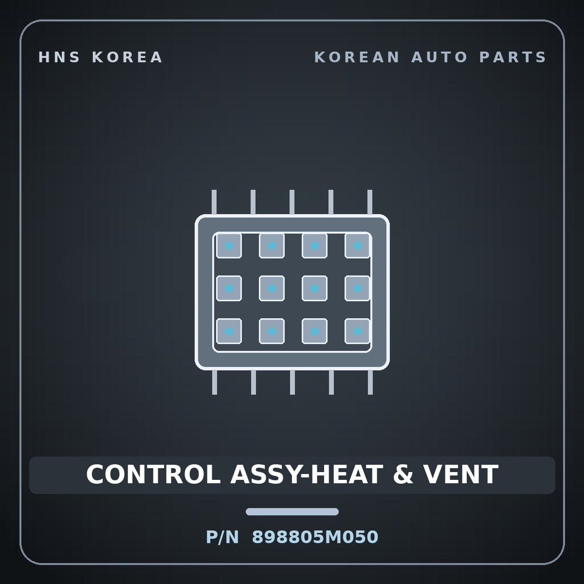 Genuine Mobis CONTROL ASSY-HEAT & VENT 898805M050 for County 2015 HNS Parts Korea