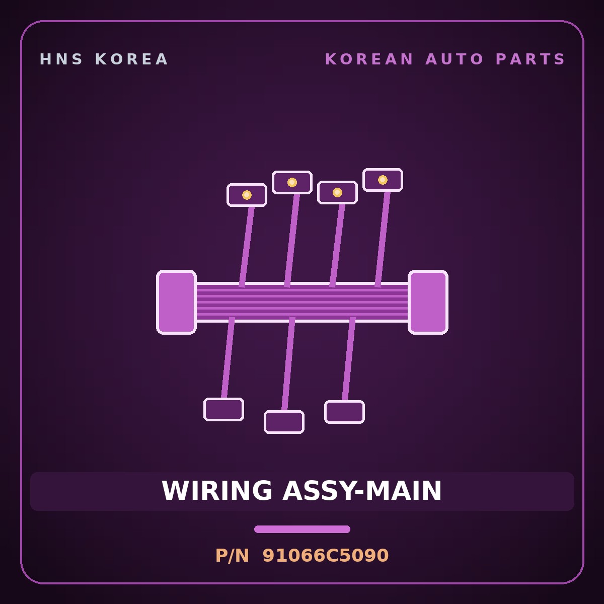 Genuine Mobis WIRING ASSY-MAIN 91066C5090 for Sorento 2018 HNS Parts Korea