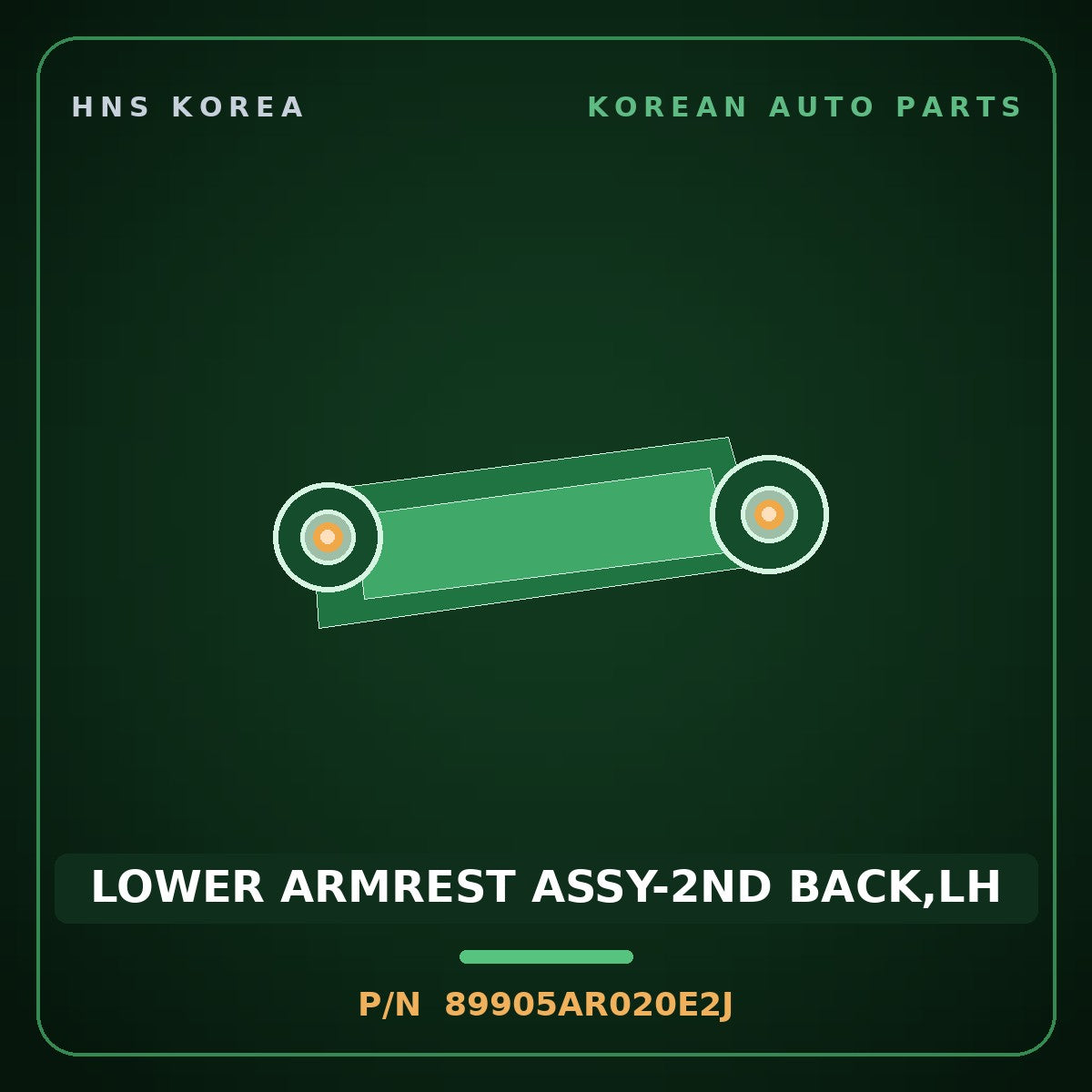 Genuine Mobis LOWER ARMREST ASSY-2ND BACK,LH 89905AR020E2J for Genesis GV70 2022 HNS Parts Korea