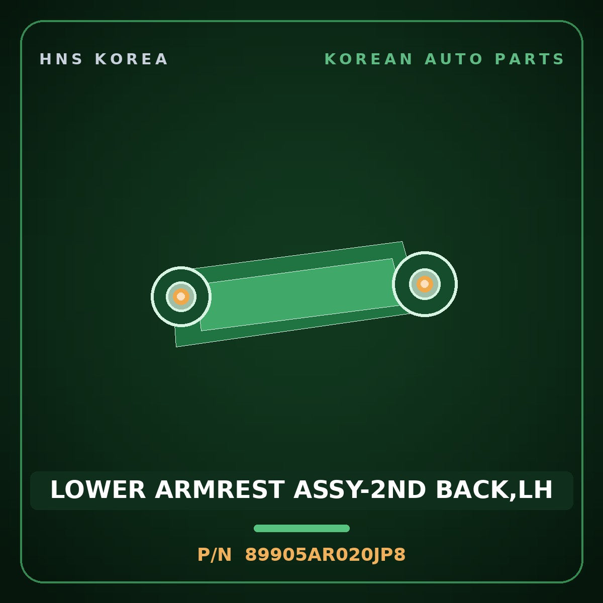 Genuine Mobis LOWER ARMREST ASSY-2ND BACK,LH 89905AR020JP8 for Genesis GV70 2021 HNS Parts Korea