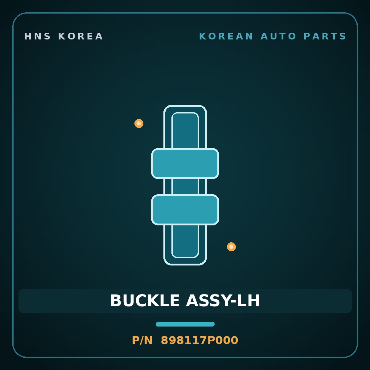Genuine Mobis BUCKLE ASSY-LH 898117P000 for Trago 2013 HNS Parts Korea