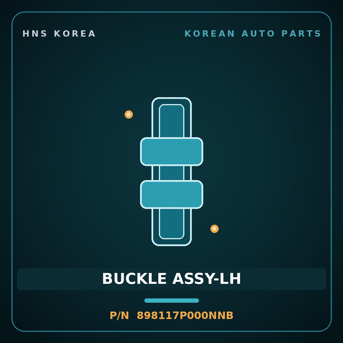 Genuine Mobis BUCKLE ASSY-LH 898117P000NNB for Trago 2013 HNS Parts Korea
