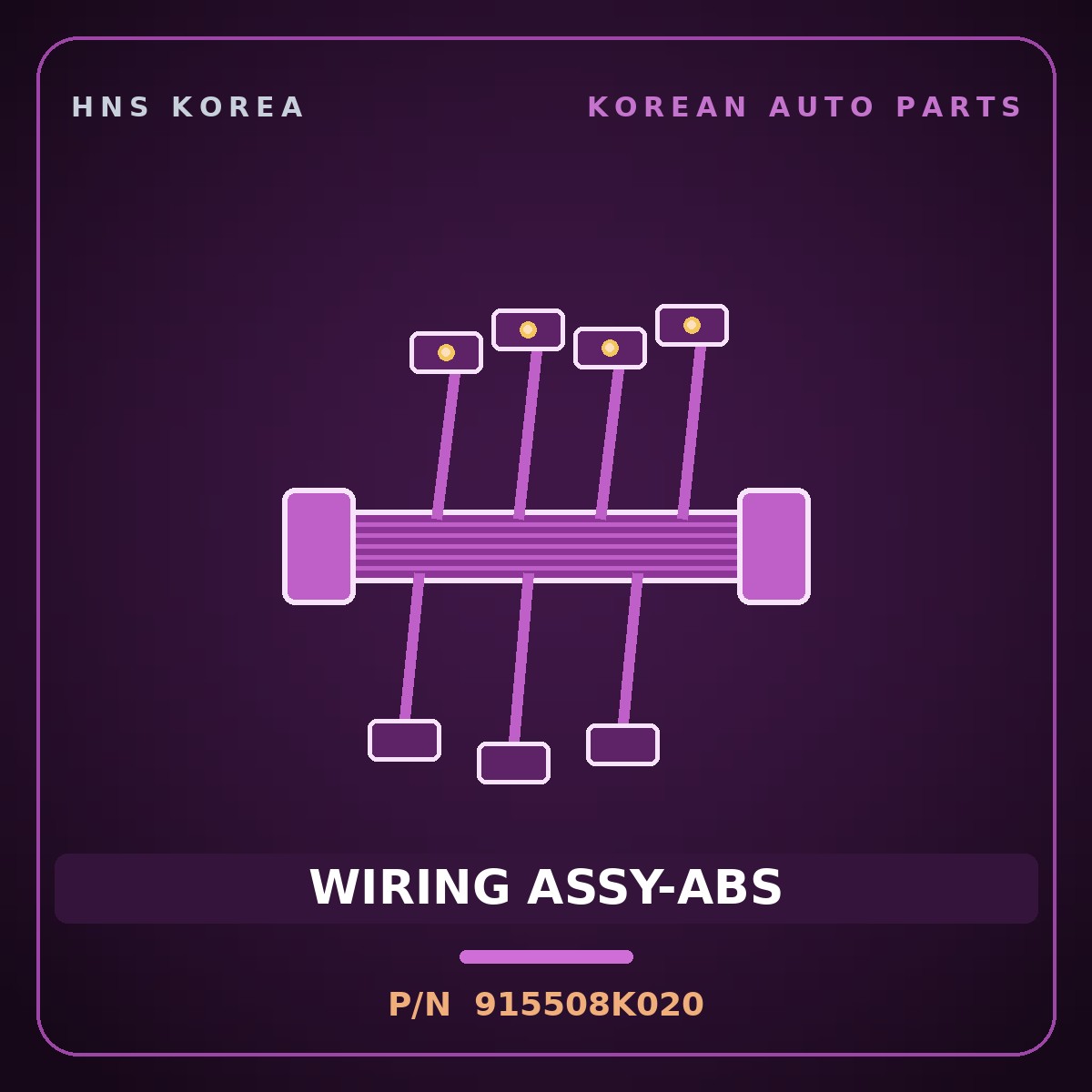 Genuine Mobis WIRING ASSY-ABS 915508K020 for Aero City 2008 HNS Parts Korea