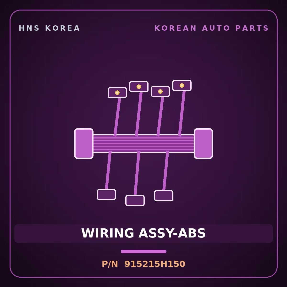Genuine Mobis WIRING ASSY-ABS 915215H150 for Mighty 1998 HNS Parts Korea