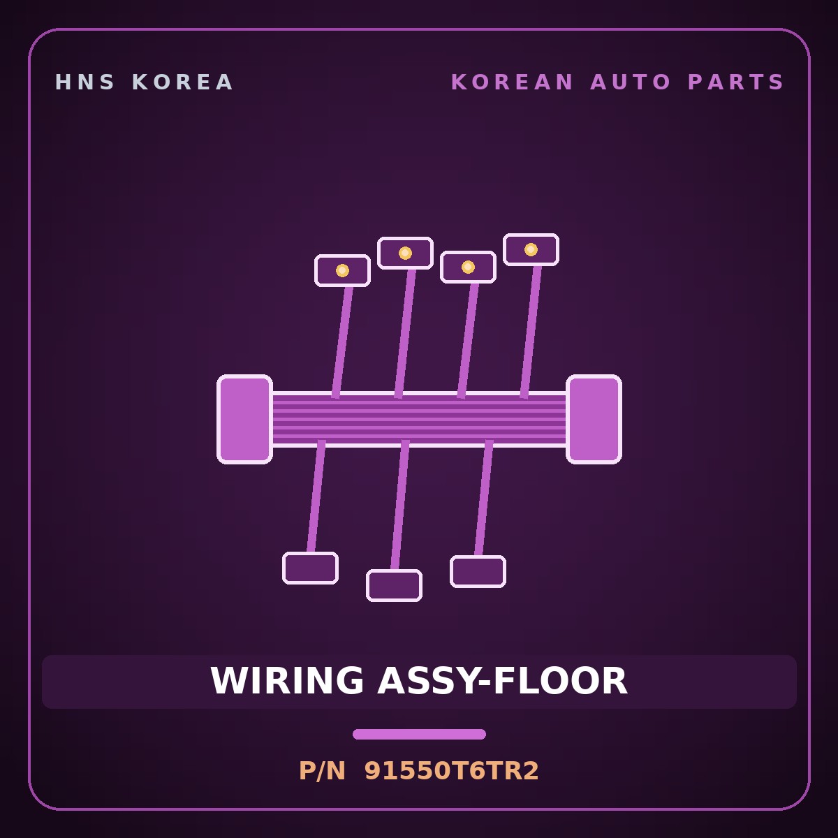Genuine Mobis WIRING ASSY-FLOOR 91550T6TR2 for Genesis GV80 2020 HNS Parts Korea