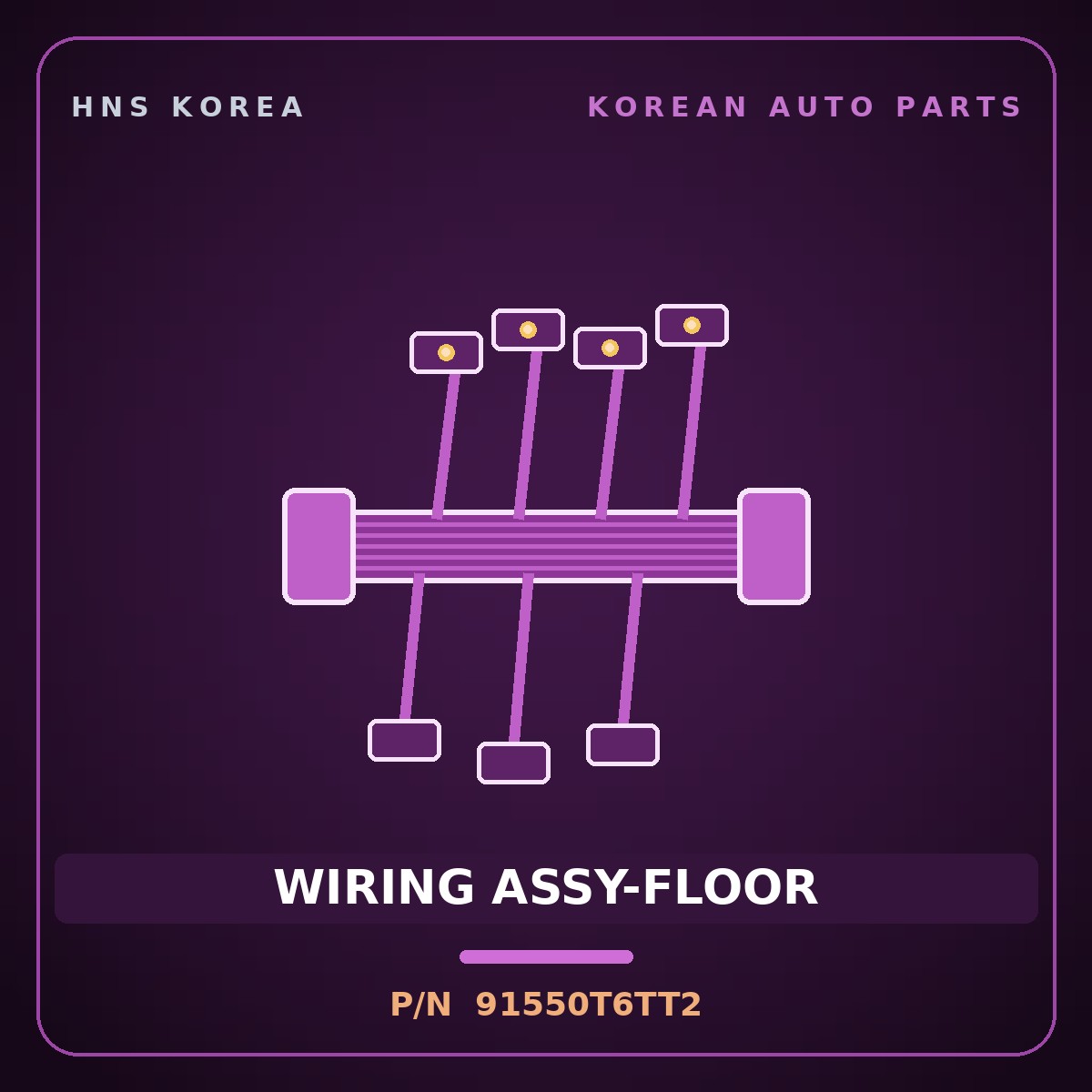 Genuine Mobis WIRING ASSY-FLOOR 91550T6TT2 for Genesis GV80 2020 HNS Parts Korea