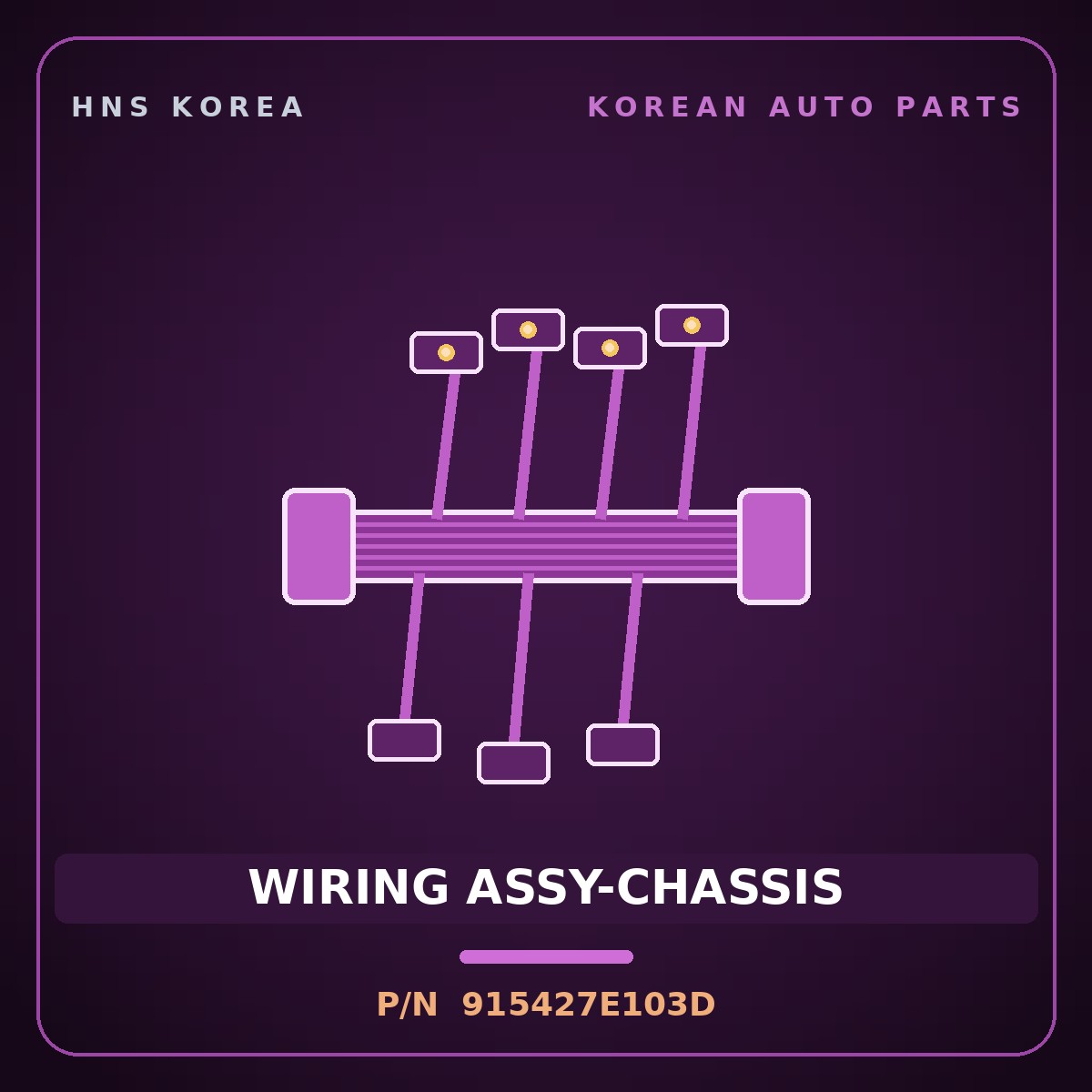 Genuine Mobis WIRING ASSY-CHASSIS 915427E103D for Power Truck 2004 HNS Parts Korea