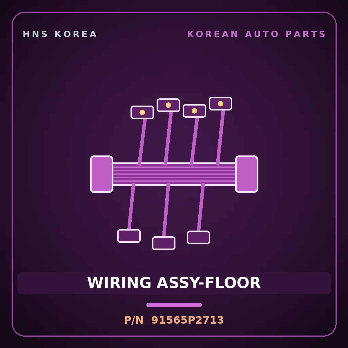Genuine Mobis WIRING ASSY-FLOOR 91565P2713 for Sorento 2020 HNS Parts Korea