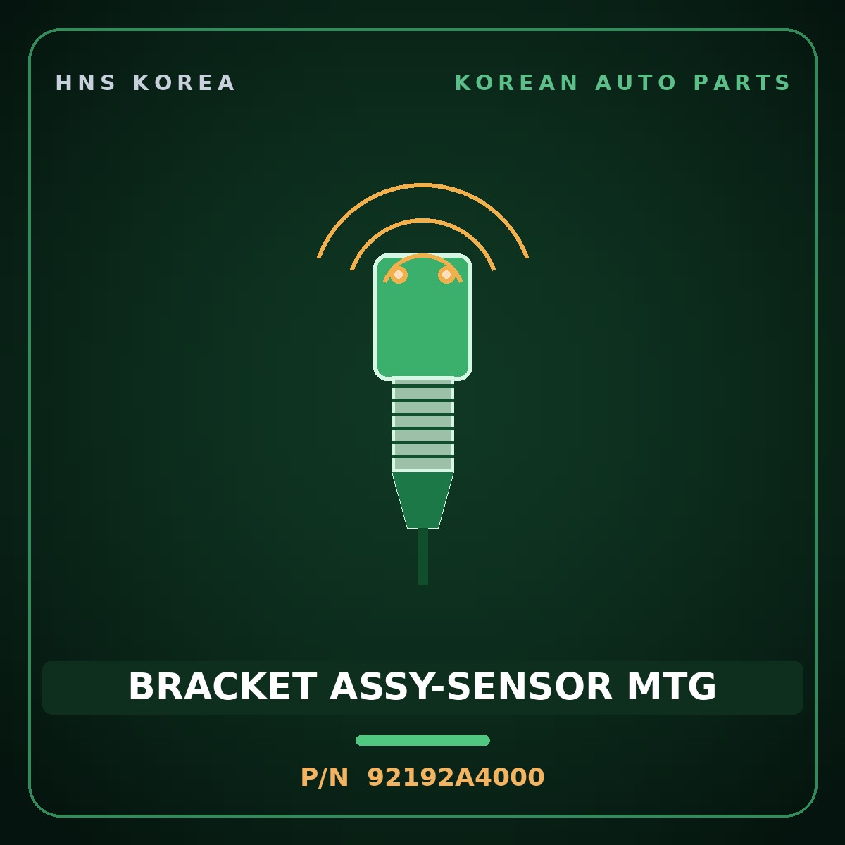 Genuine Mobis BRACKET ASSY-SENSOR MTG 92192A4000 for Carens 2012 HNS Parts Korea