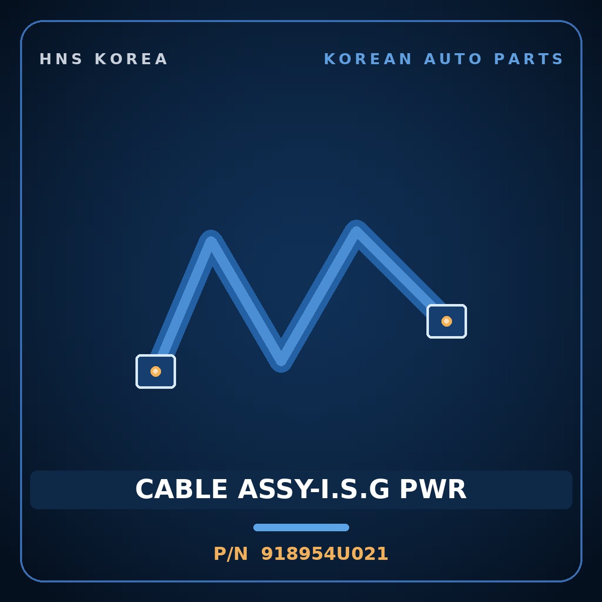 Genuine Mobis CABLE ASSY-I.S.G PWR 918954U021 for K5 2011 HNS Parts Korea