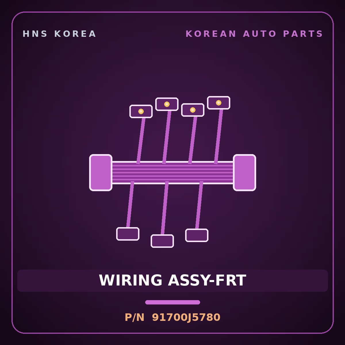 Genuine Mobis WIRING ASSY-FRT 91700J5780 for Stinger 2020 HNS Parts Korea