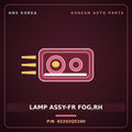 Genuine Mobis LAMP ASSY-FR FOG,RH 92202Q5100 for Seltos 2019 HNS Parts Korea