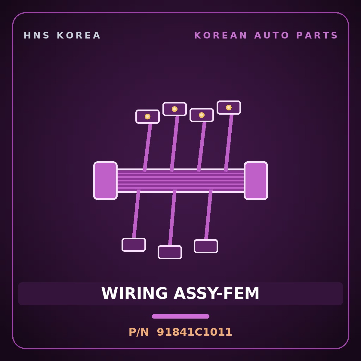 Genuine Mobis WIRING ASSY-FEM 91841C1011 for Sonata 2014 HNS Parts Korea