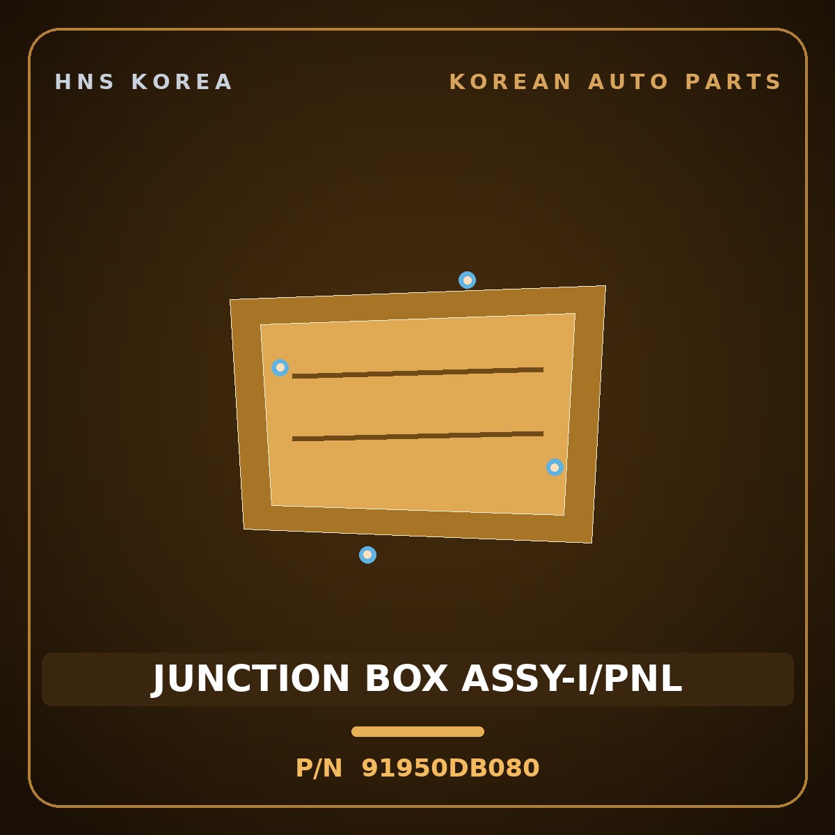 Genuine Mobis JUNCTION BOX ASSY-I/PNL 91950DB080 for Niro 2022 HNS Parts Korea
