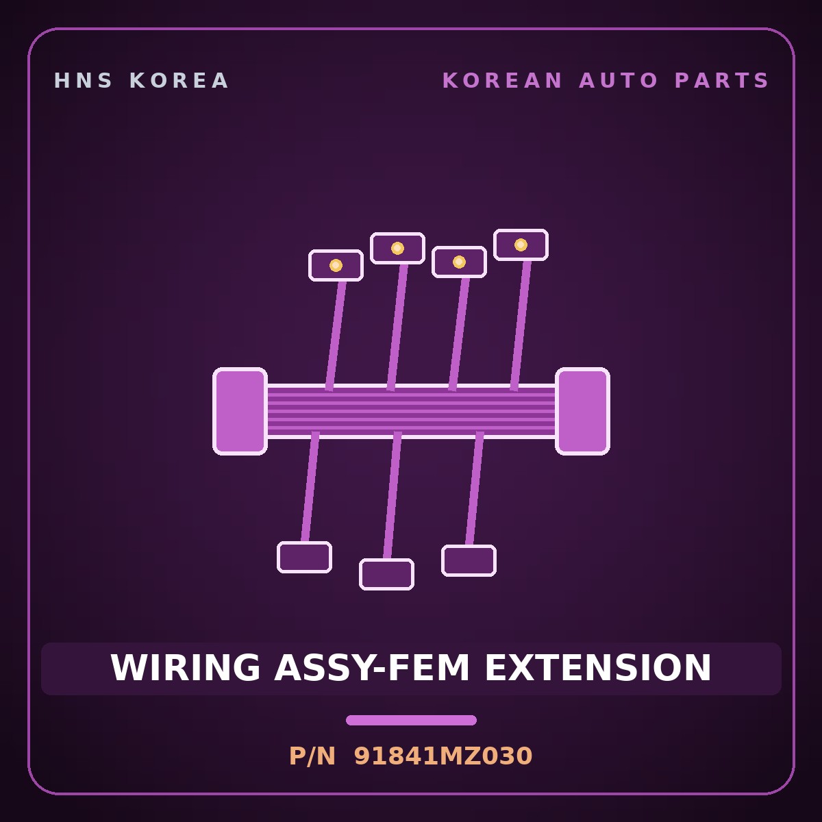Genuine Mobis WIRING ASSY-FEM EXTENSION 91841MZ030 for Staria 2026 HNS Parts Korea