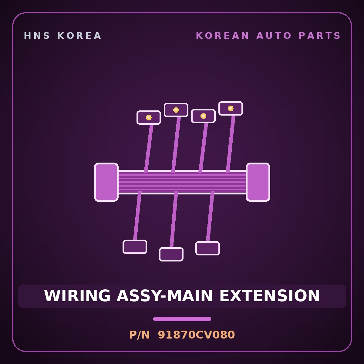 Genuine Mobis WIRING ASSY-MAIN EXTENSION 91870CV080 for EV6 2021 HNS Parts Korea