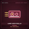 Genuine Mobis LAMP ASSY-FOG,LH 922011G011 for Pride 2005 HNS Parts Korea