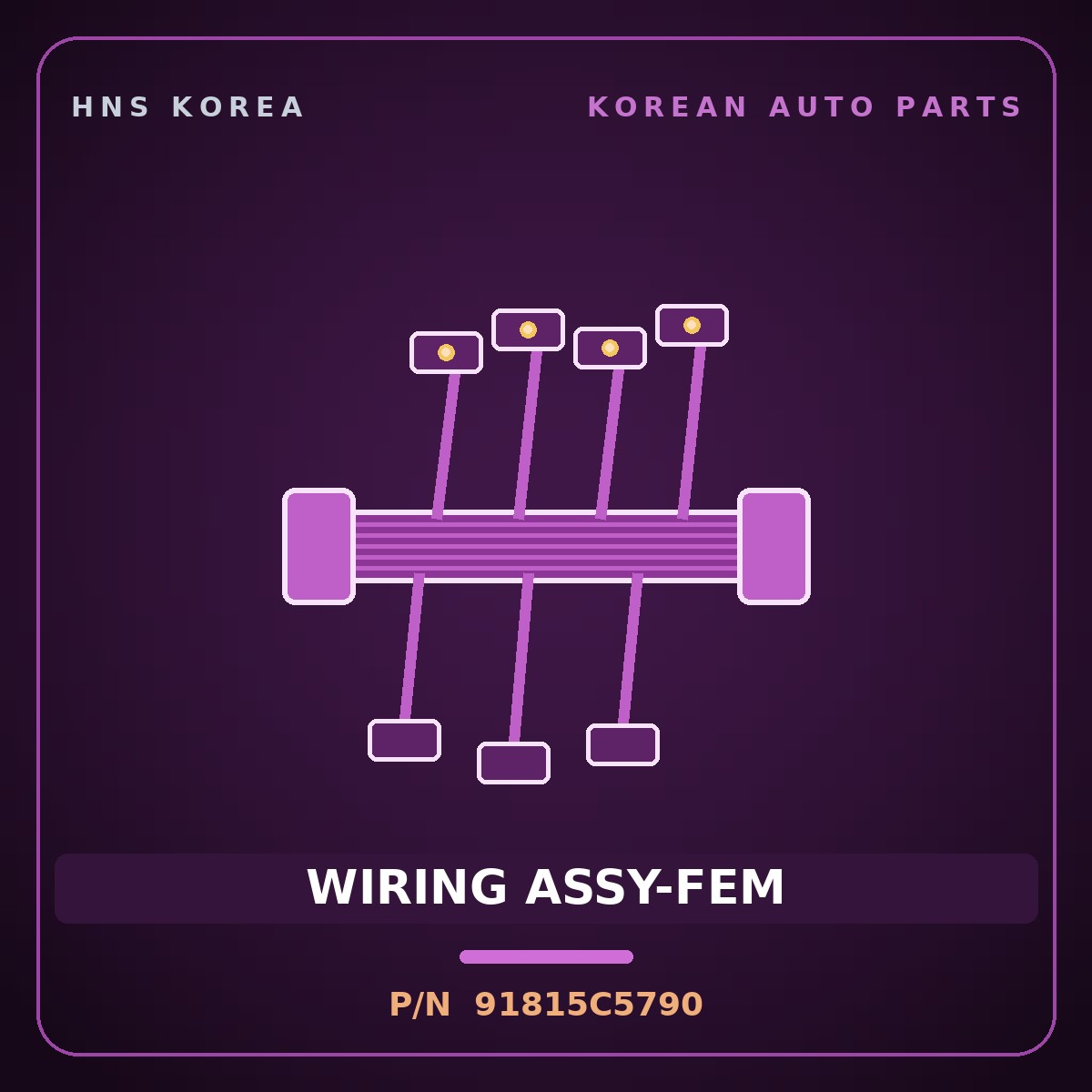 Genuine Mobis WIRING ASSY-FEM 91815C5790 for Sorento 2018 HNS Parts Korea