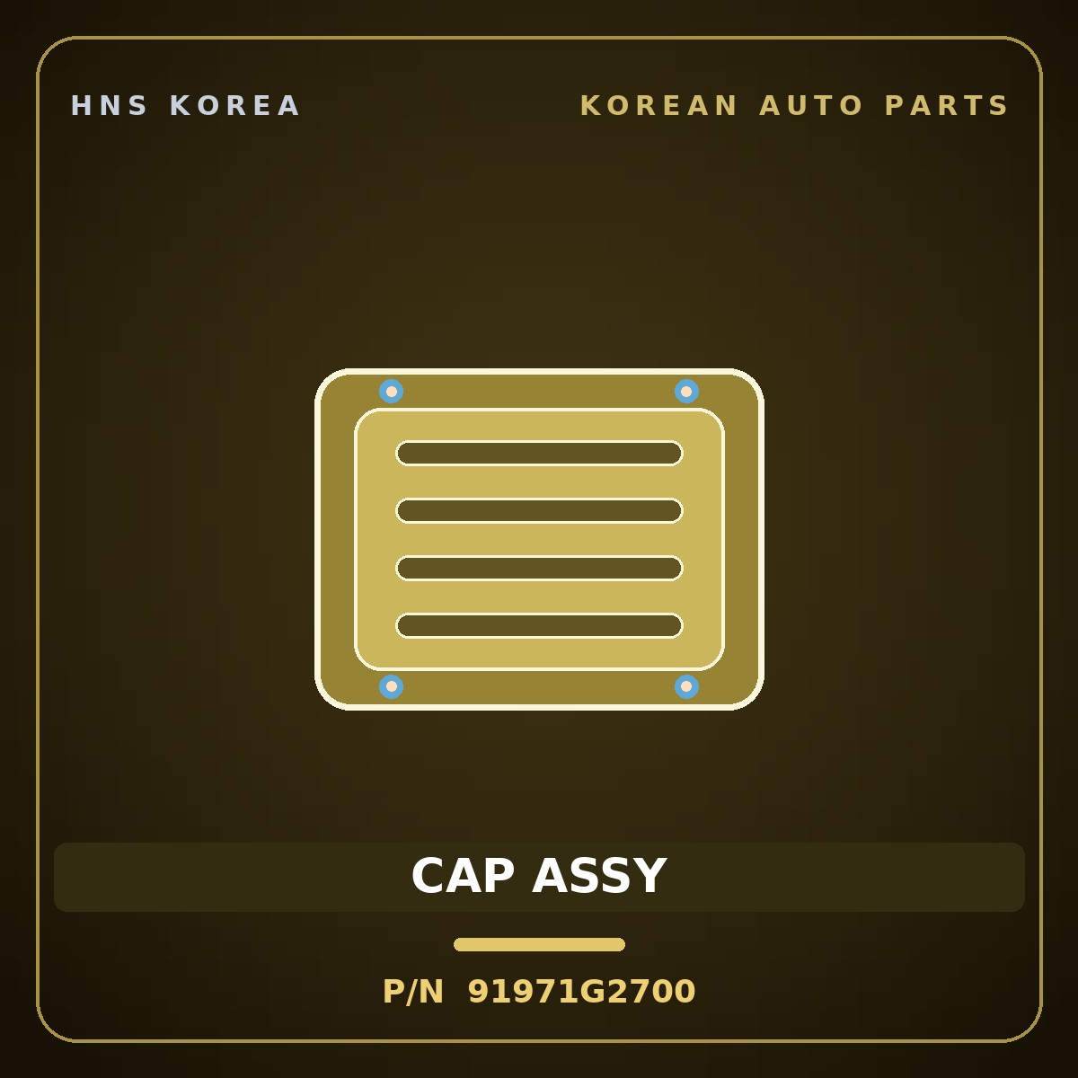 Genuine Mobis CAP ASSY 91971G2700 for IONIQ 2016 HNS Parts Korea