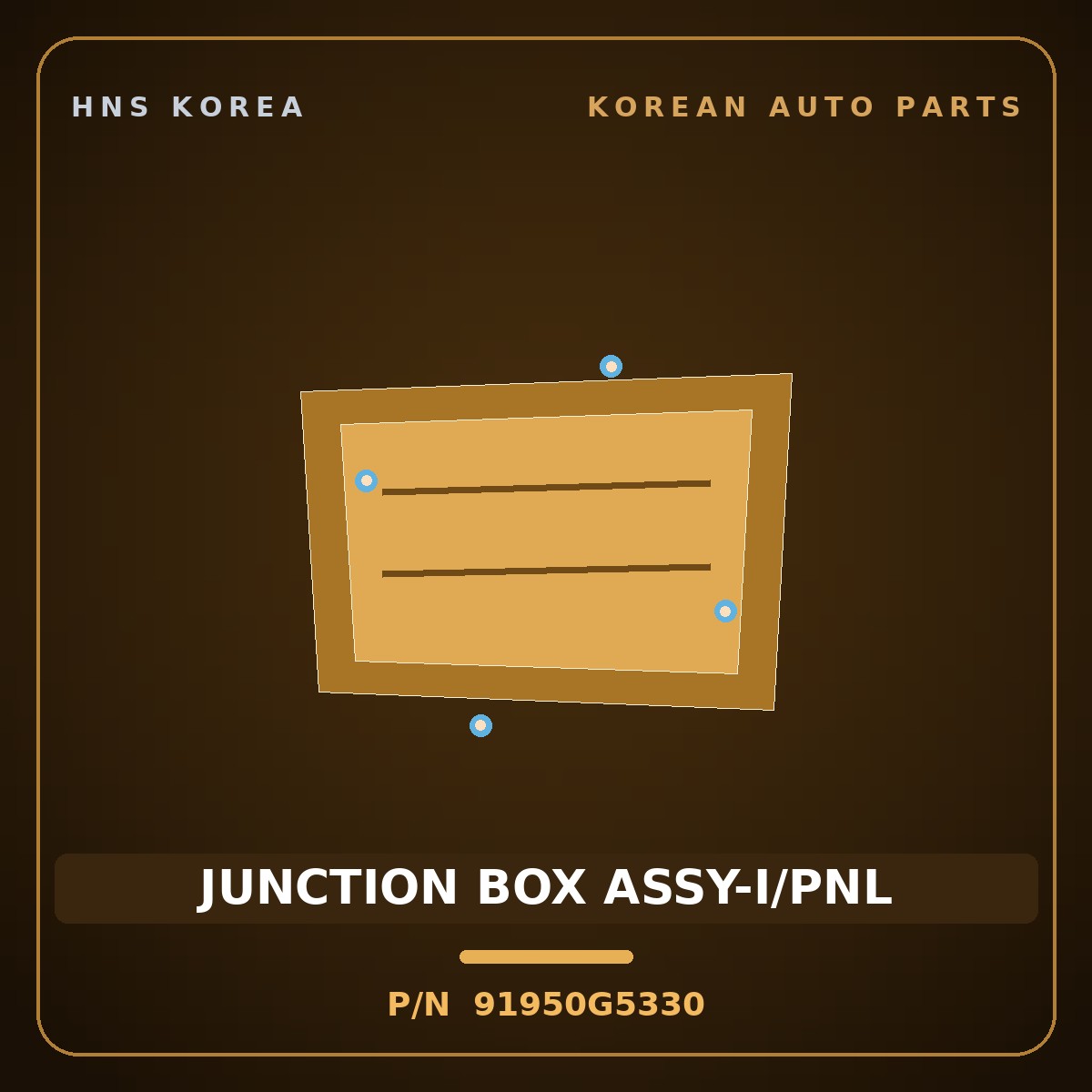 Genuine Mobis JUNCTION BOX ASSY-I/PNL 91950G5330 for Niro 2019 HNS Parts Korea