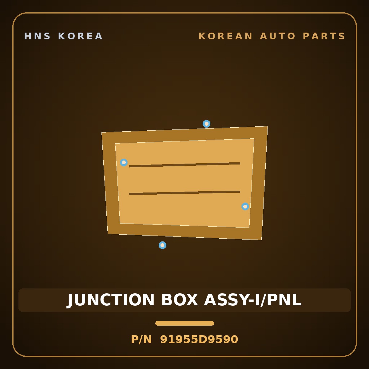 Genuine Mobis JUNCTION BOX ASSY-I/PNL 91955D9590 for Sportage 2019 HNS Parts Korea