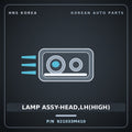 Genuine Mobis LAMP ASSY-HEAD,LH(HIGH) 921033M410 for Genesis 2007 HNS Parts Korea