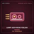 Genuine Mobis LAMP ASSY-REAR FOG,RH 9240626020 for Santa Fe 2000 HNS Parts Korea
