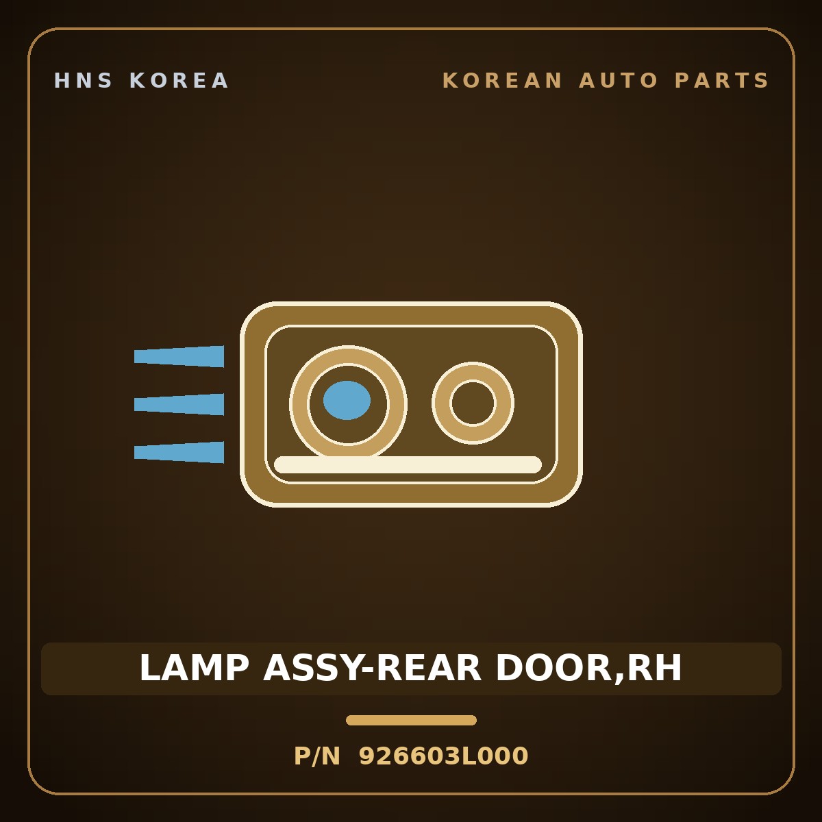 Genuine Mobis LAMP ASSY-REAR DOOR,RH 926603L000 for Grandeur 2005 HNS Parts Korea