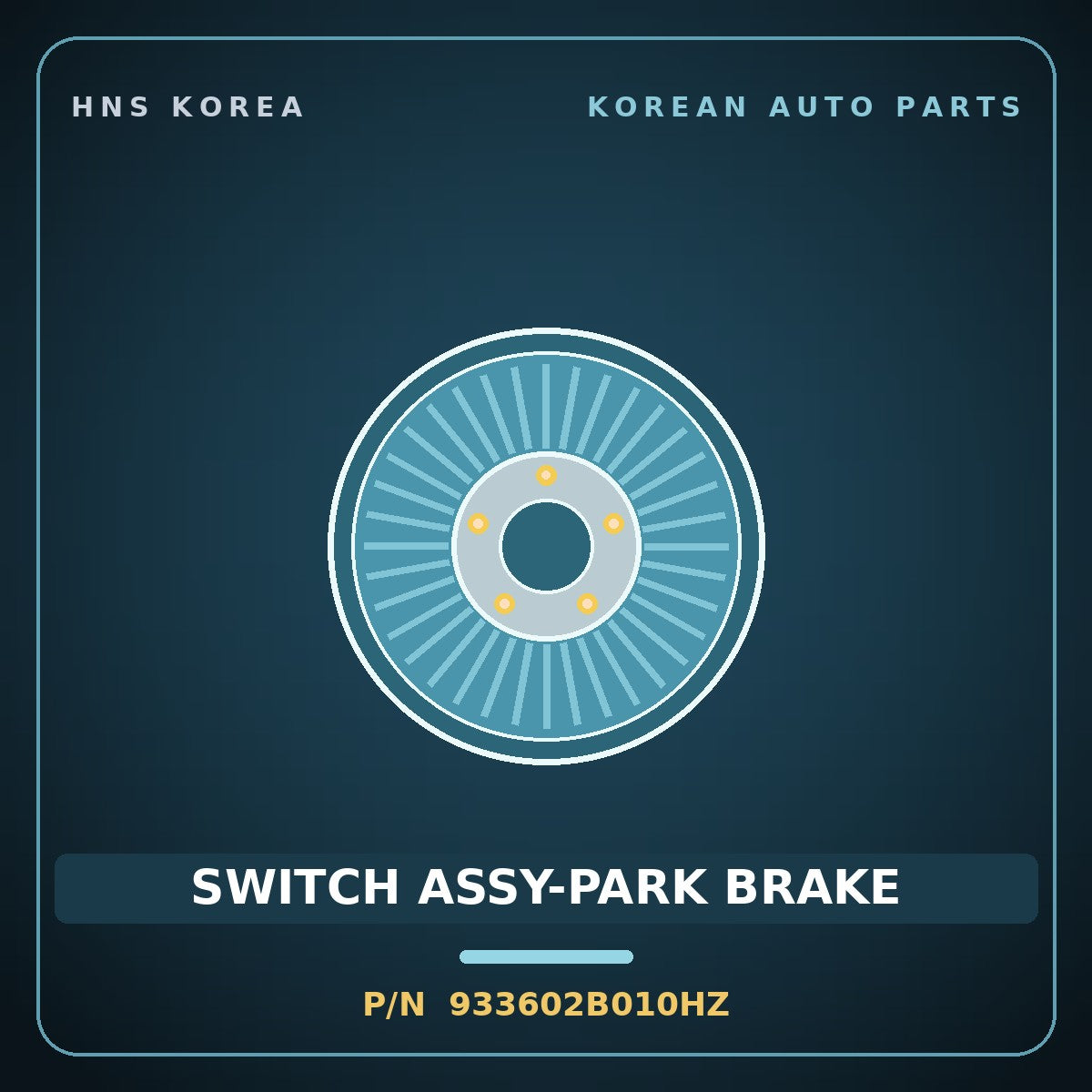 Genuine Mobis SWITCH ASSY-PARK BRAKE 933602B010HZ for Santa Fe 2010 HNS Parts Korea