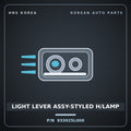 Genuine Mobis LIGHT LEVER ASSY-STYLED H/LAMP 933025L000 for County 2008 HNS Parts Korea