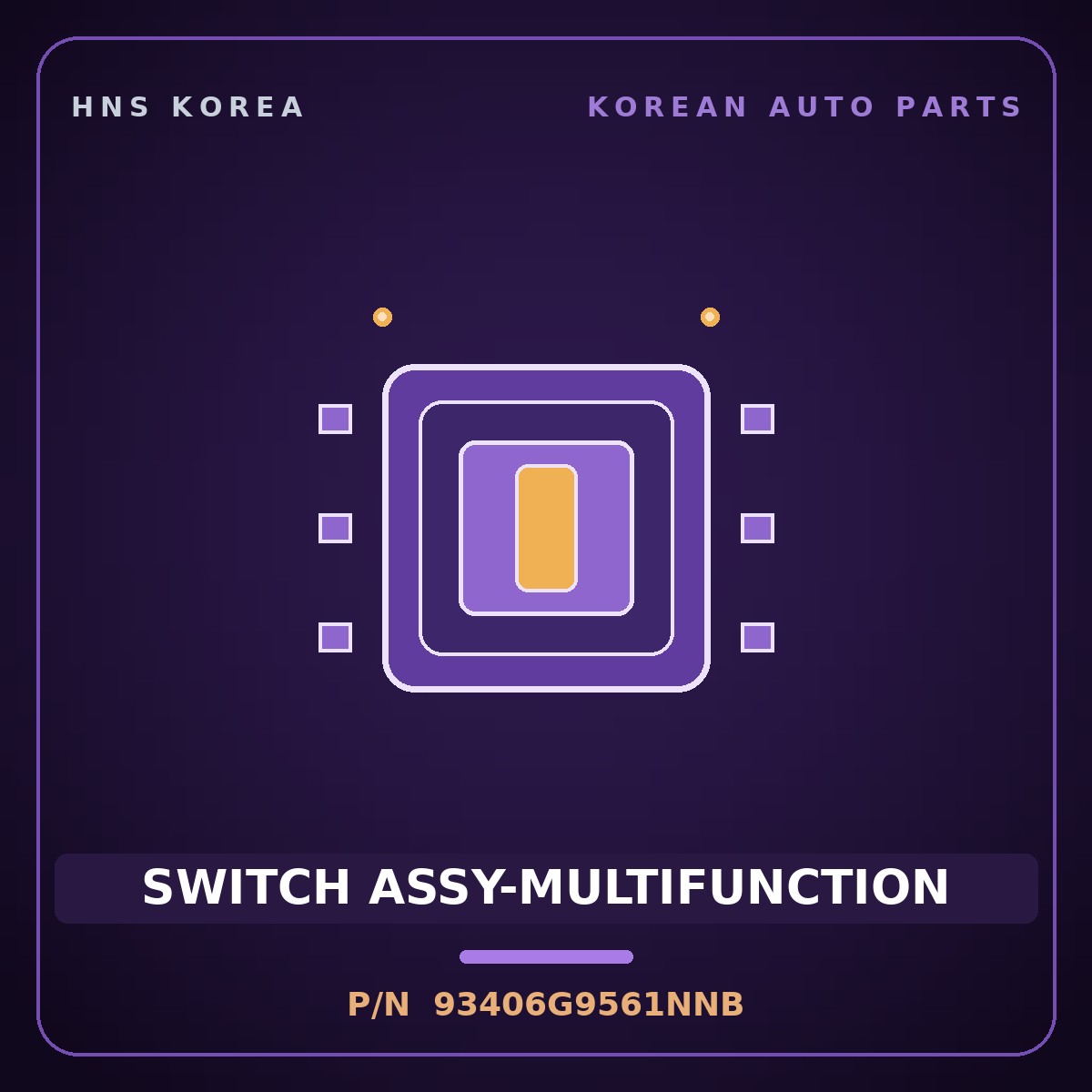 Genuine Mobis SWITCH ASSY-MULTIFUNCTION 93406G9561NNB for G70 2021 HNS Parts Korea