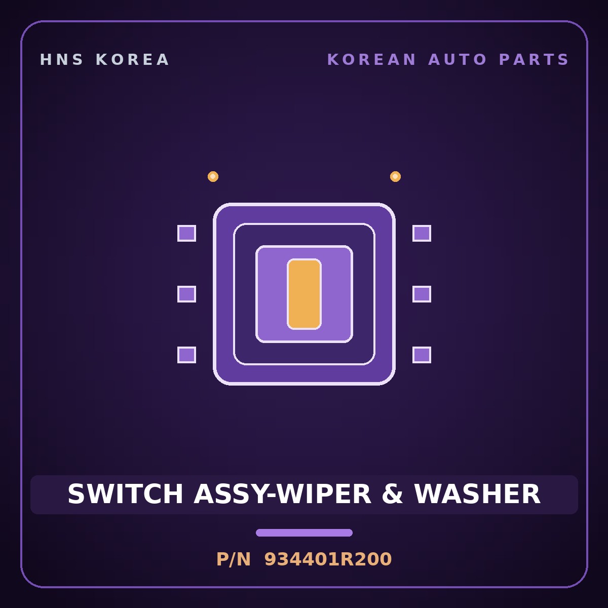 Genuine Mobis SWITCH ASSY-WIPER & WASHER 934401R200 for Accent 2011 HNS Parts Korea