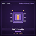 Genuine Mobis SWITCH ASSY 931758D500 for Universe 2006 HNS Parts Korea