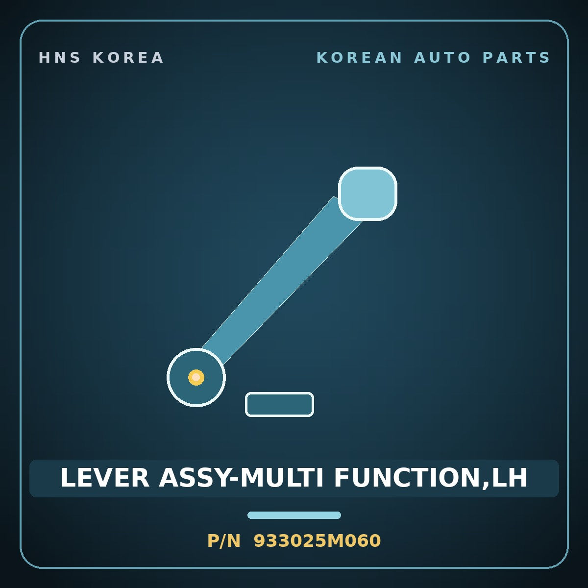 Genuine Mobis LEVER ASSY-MULTI FUNCTION,LH 933025M060 for Mighty 2015 HNS Parts Korea