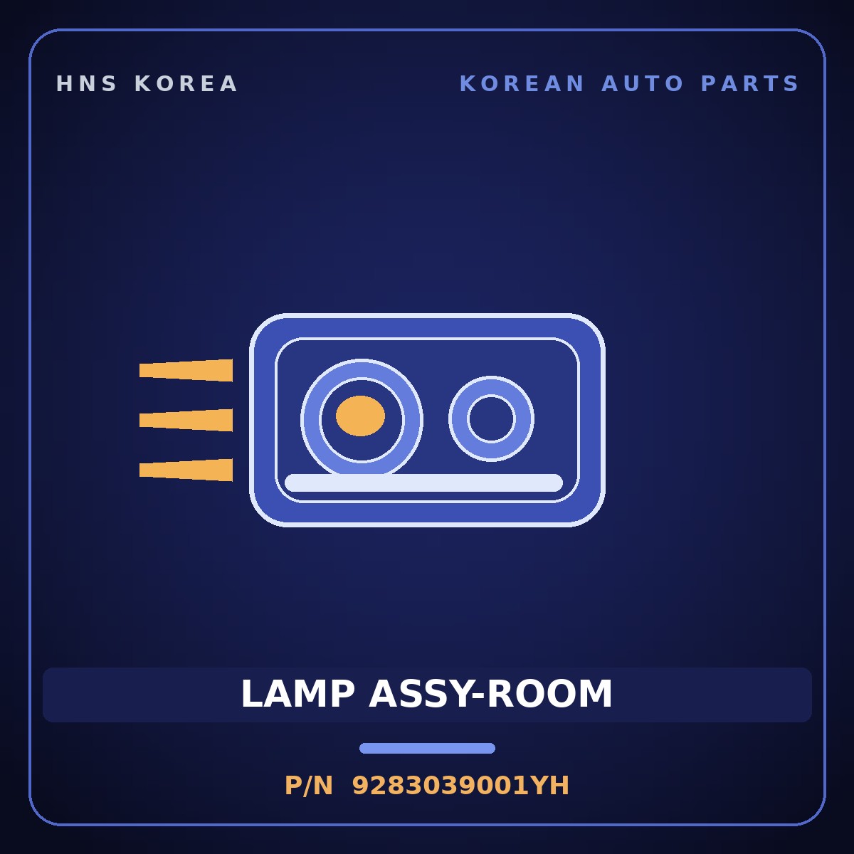 Genuine Mobis LAMP ASSY-ROOM 9283039001YH for Santa Fe 2000 HNS Parts Korea