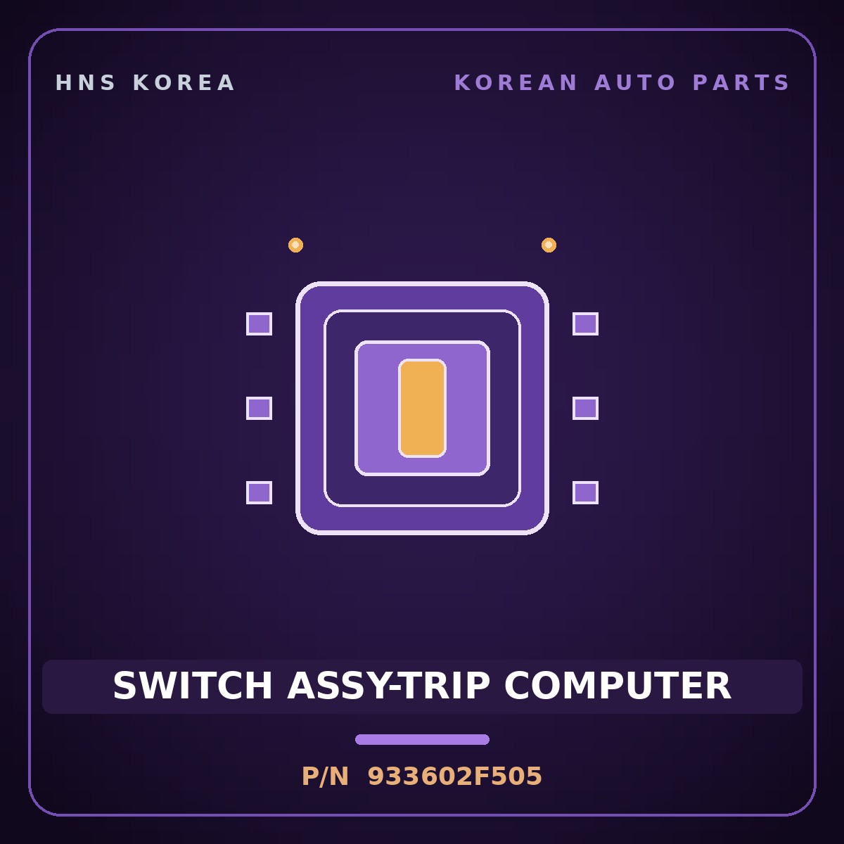 Genuine Mobis SWITCH ASSY-TRIP COMPUTER 933602F505 for Cerato 2006 HNS Parts Korea