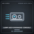 Genuine Mobis LAMP ASSY-OVERHEAD CONSOLE 928102M5009P for Genesis Coupe 2012 HNS Parts Korea