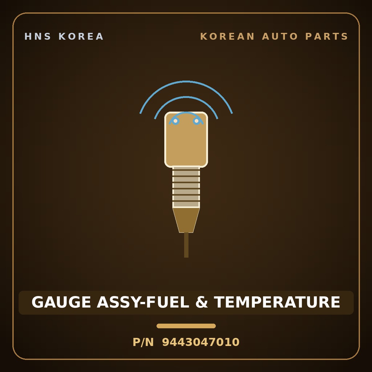 Genuine Mobis GAUGE ASSY-FUEL & TEMPERATURE 9443047010 for Libero 2000 HNS Parts Korea