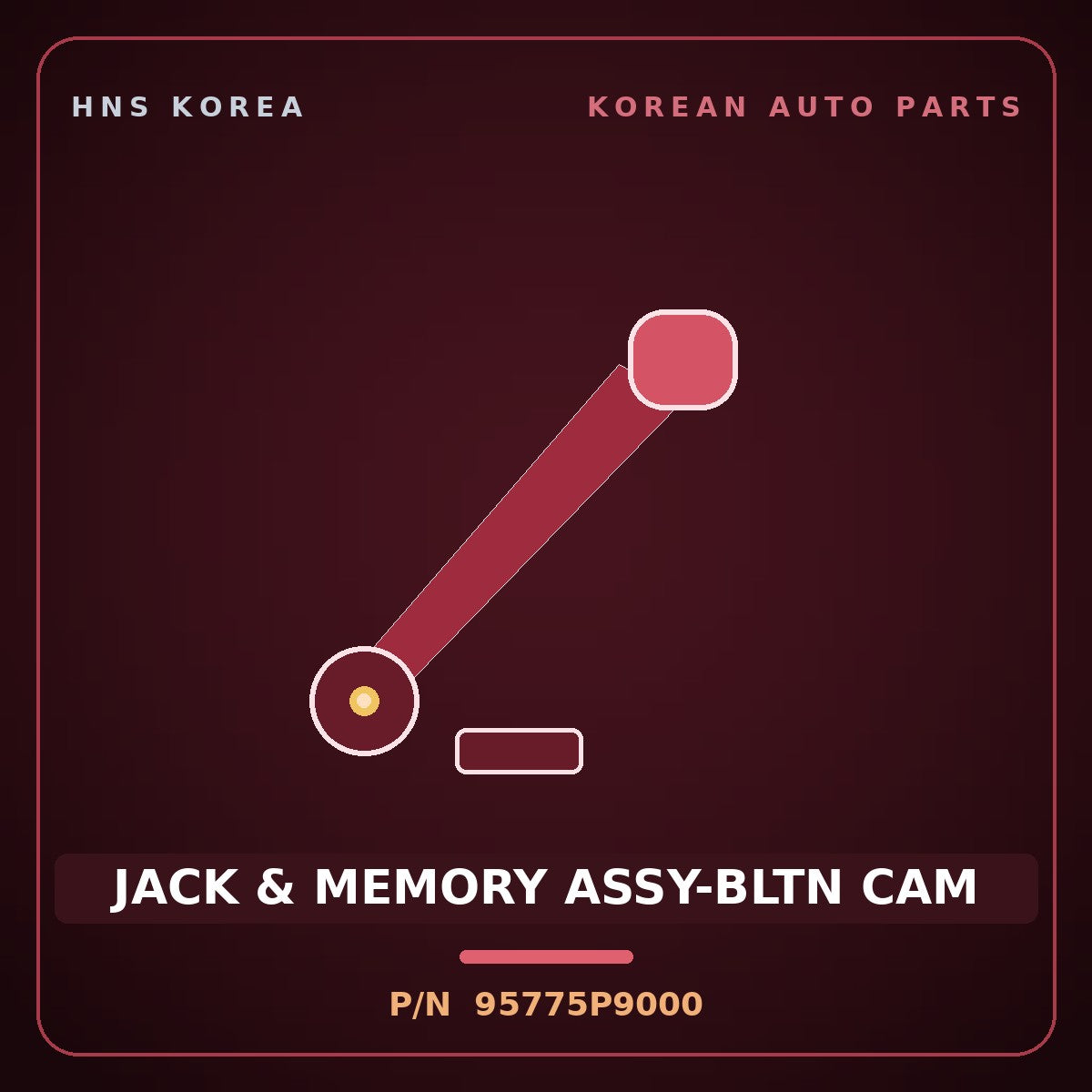 Genuine Mobis JACK & MEMORY ASSY-BLTN CAM 95775P9000 for Nexo 2025 HNS Parts Korea