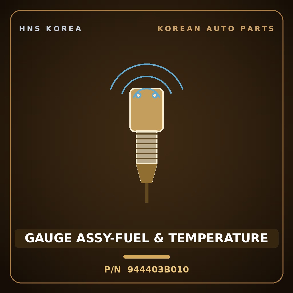 Genuine Mobis GAUGE ASSY-FUEL & TEMPERATURE 944403B010 for Equus 1999 HNS Parts Korea