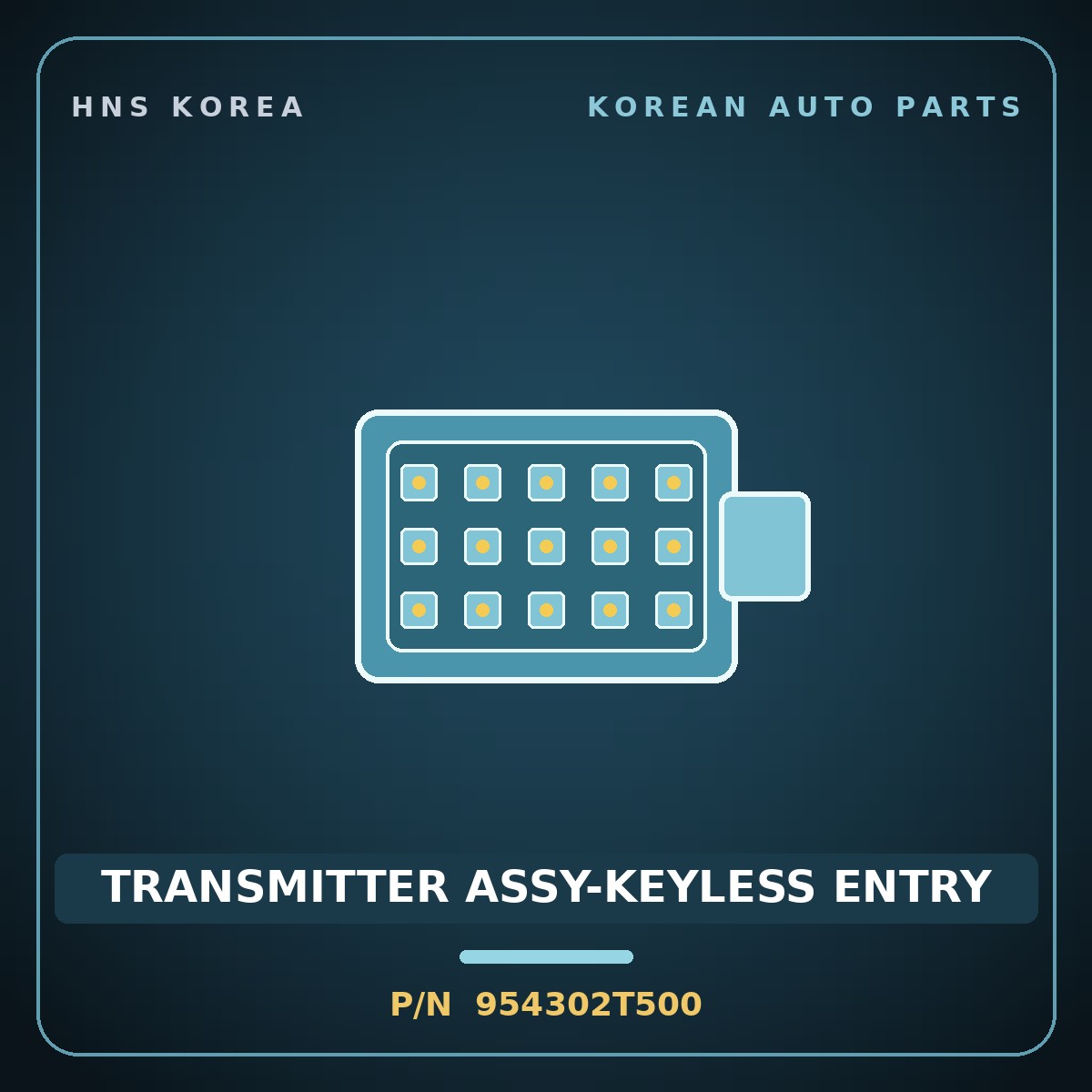 Genuine Mobis TRANSMITTER ASSY-KEYLESS ENTRY 954302T500 for K5 2011 HNS Parts Korea