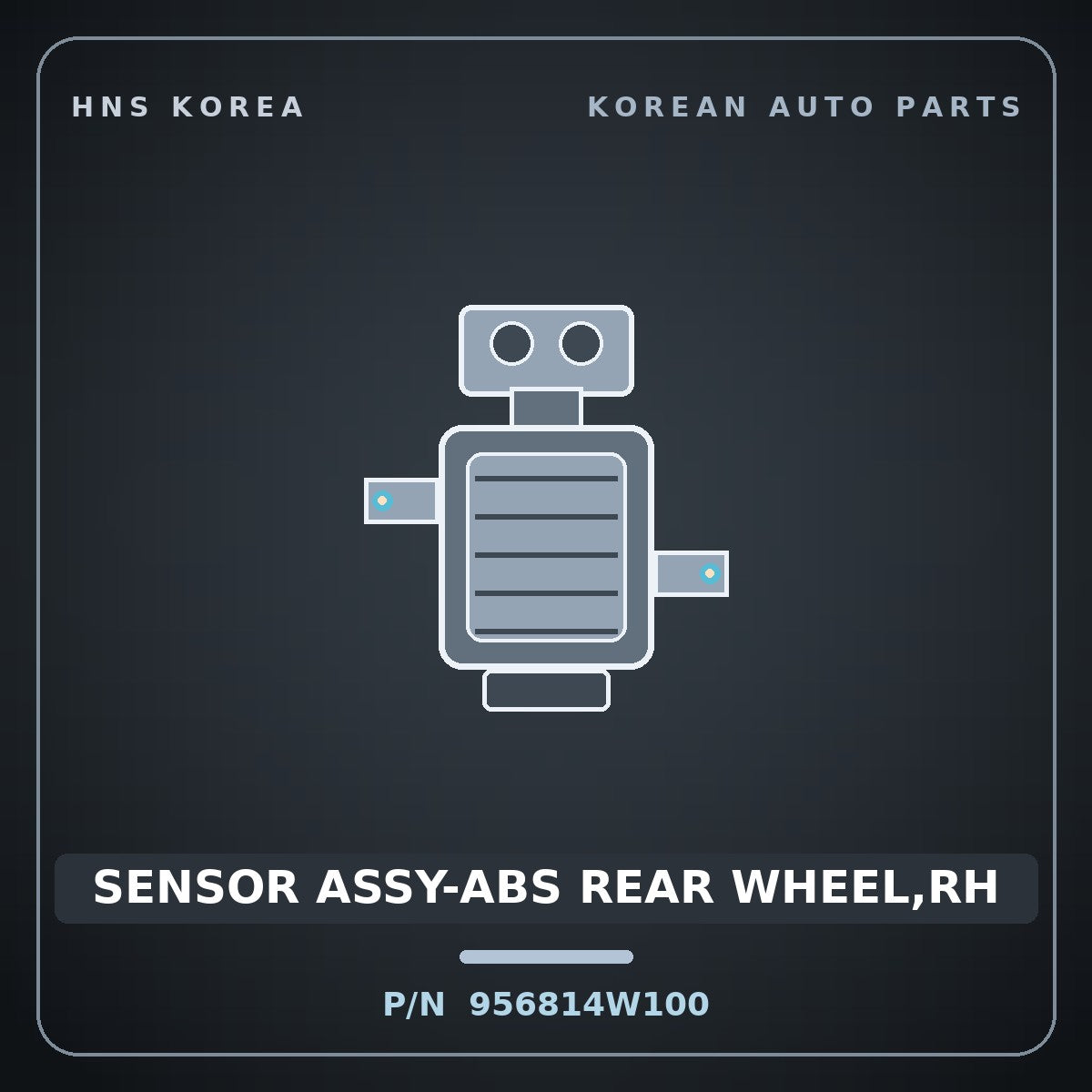 Genuine Mobis SENSOR ASSY-ABS REAR WHEEL,RH 956814W100 for Tucson 2012 HNS Parts Korea