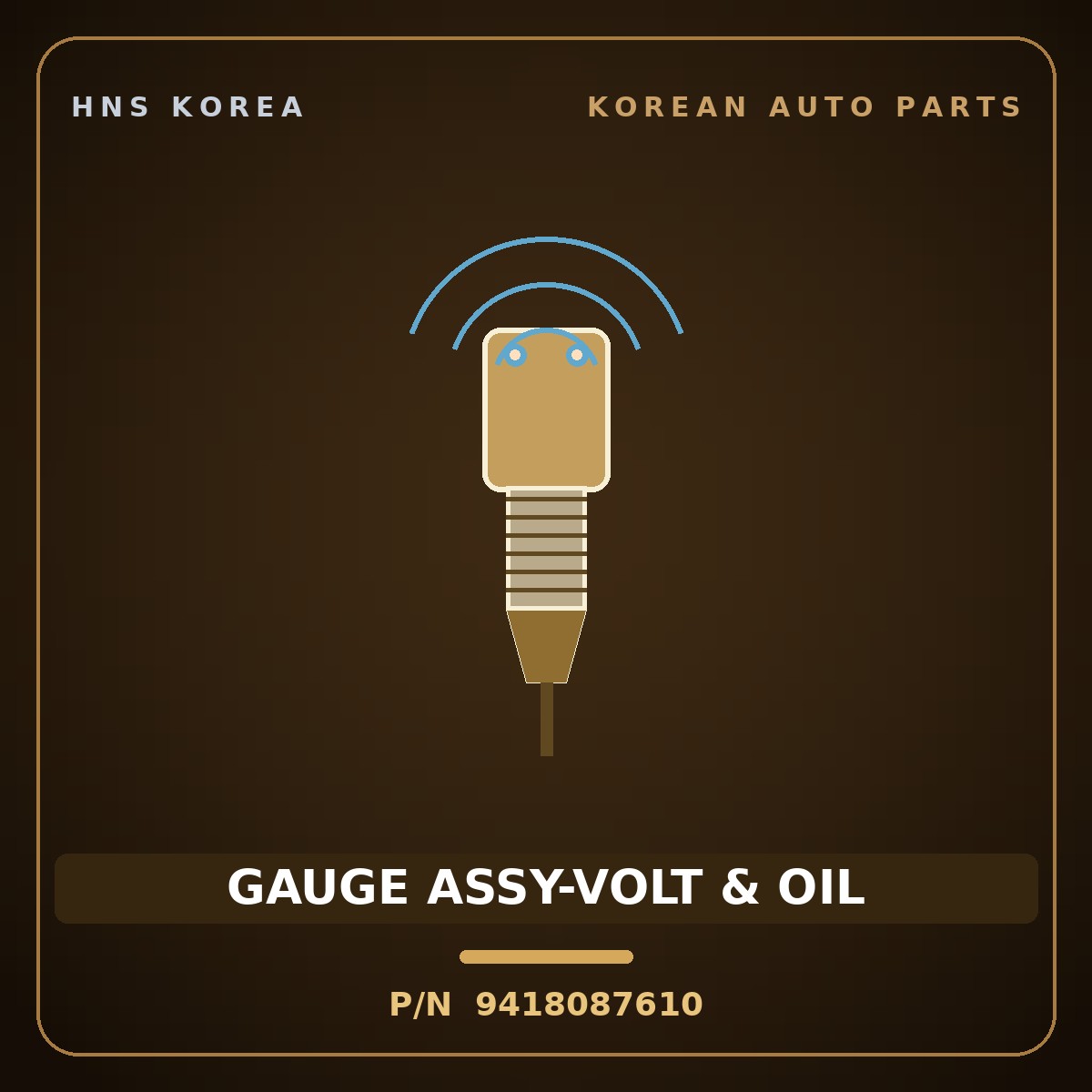 Genuine Mobis GAUGE ASSY-VOLT & OIL 9418087610 for Aero City 1997 HNS Parts Korea
