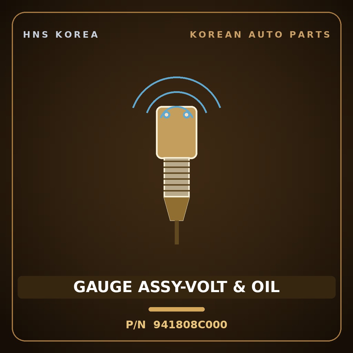 Genuine Mobis GAUGE ASSY-VOLT & OIL 941808C000 for Aerotown 1998 HNS Parts Korea